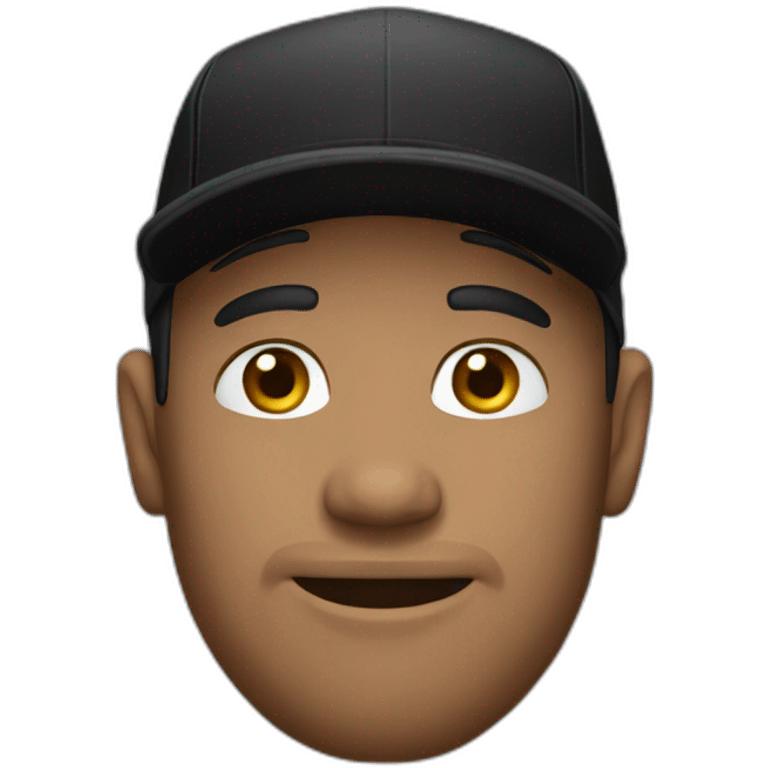 man wear black cap emoji