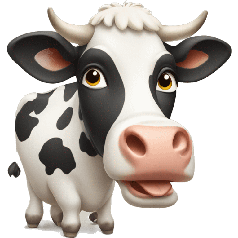 Cow on holiday emoji