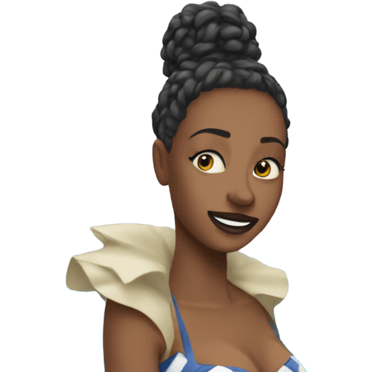 Glenda for wicked in a pool emoji