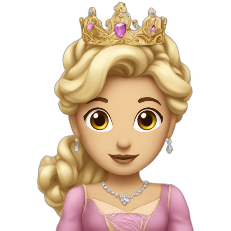 princesse avec un ecureuille emoji