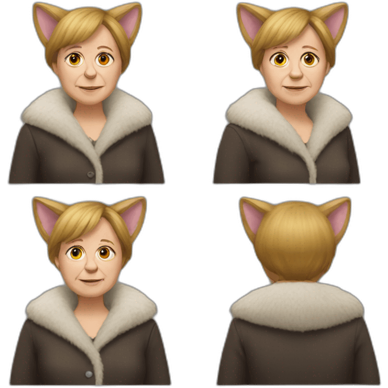 angela merkel as a furry emoji