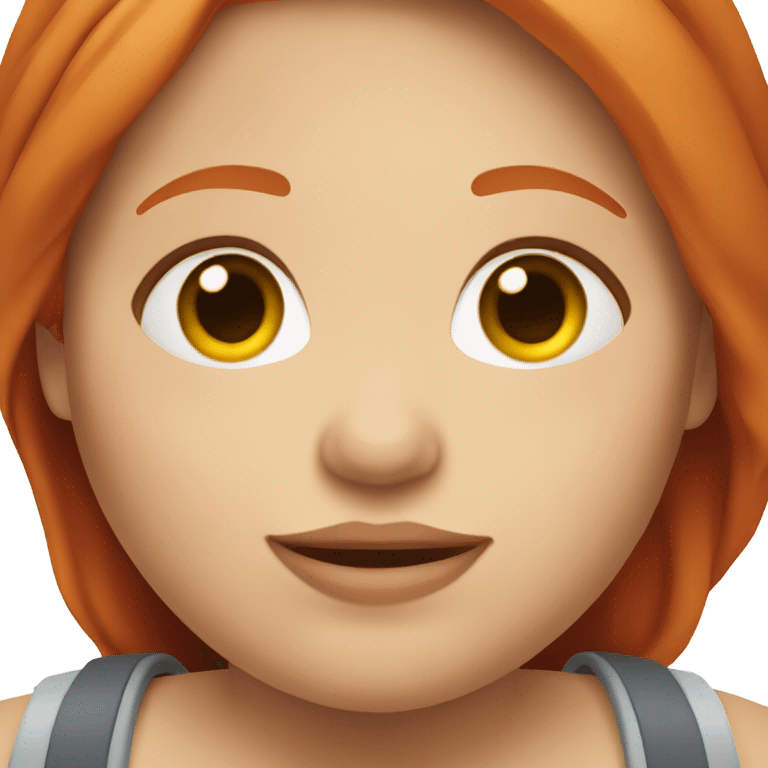 Obese redhead girl  emoji