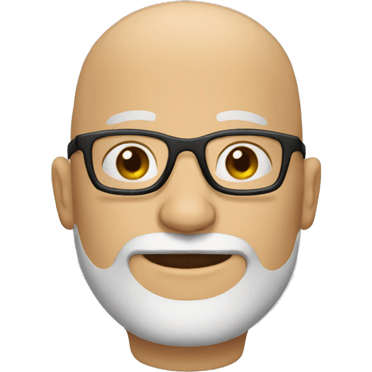 bald with beard and glasses emoji