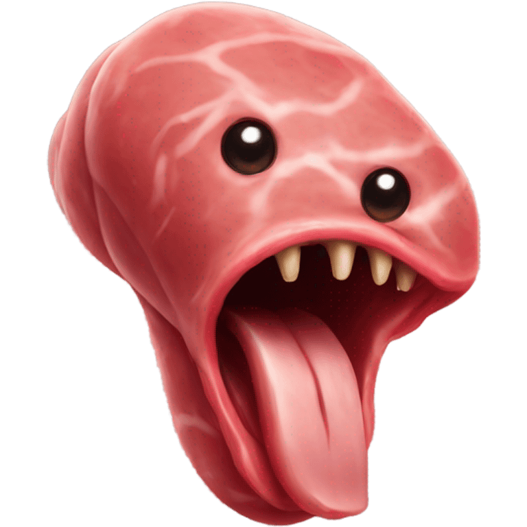 Meat tongue creature emoji