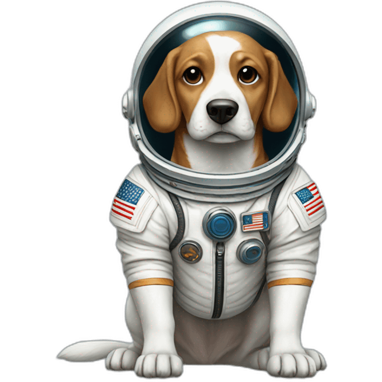 dog astronaut full body emoji