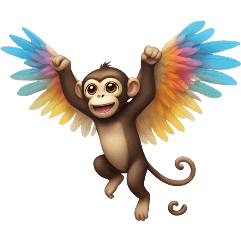 Flying monkey emoji