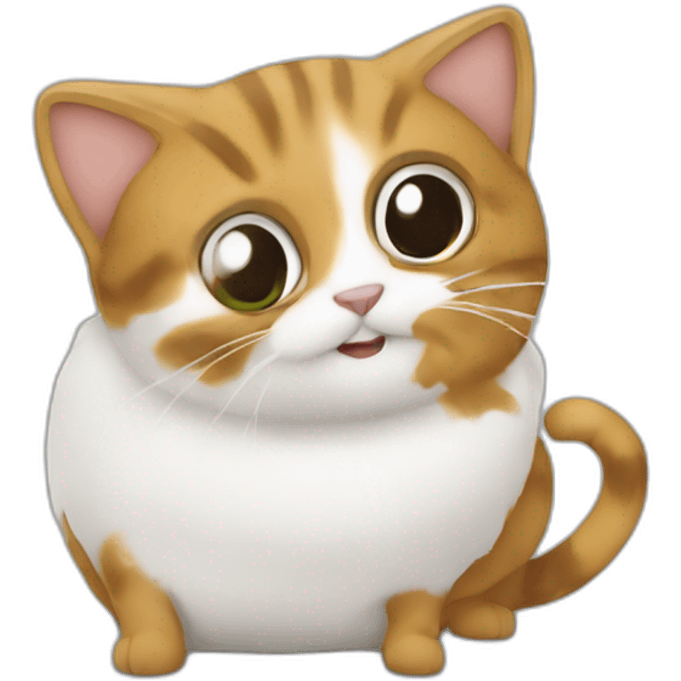 Chat sur une fourmi emoji