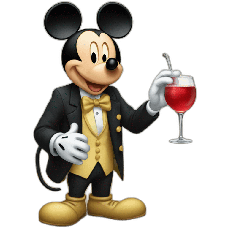 Mickey a l'apéro emoji