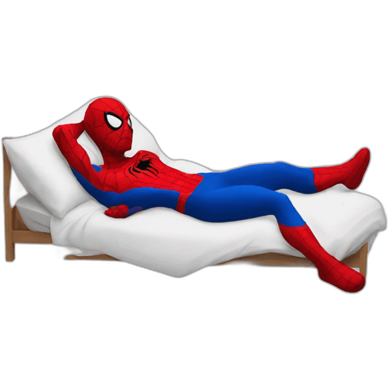 spiderman sleeping emoji