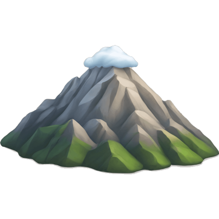 Smiling mountain emoji