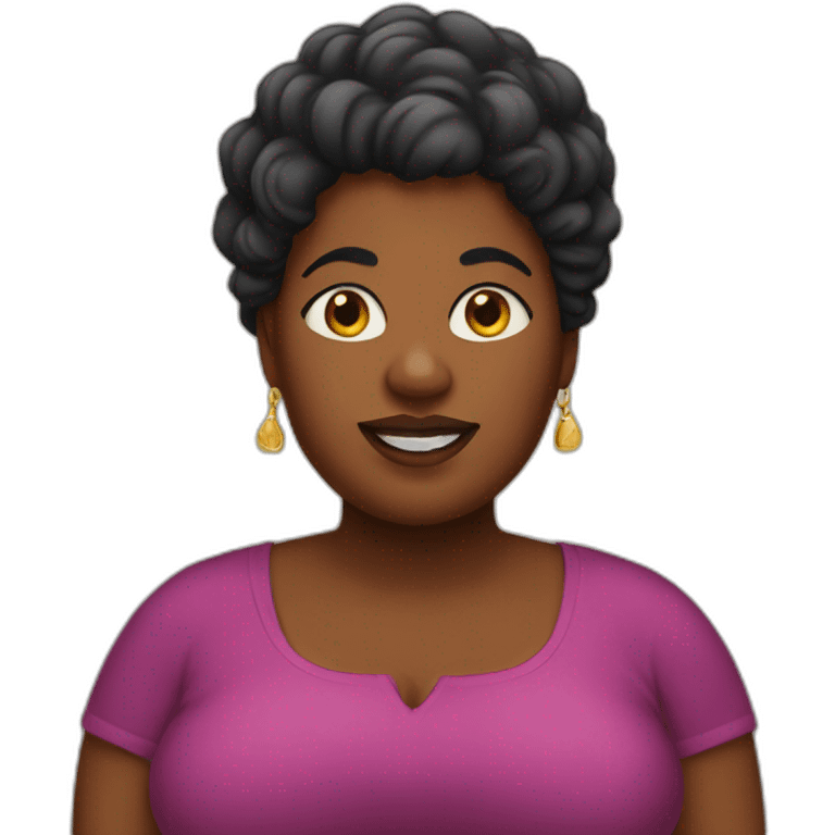 fat black lady emoji