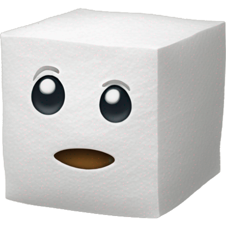 sugar cube on a tissue emoji