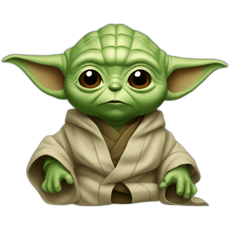 Yoda qui bois de la bierre emoji