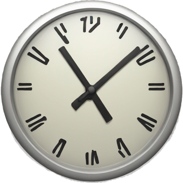 Analog clock emoji