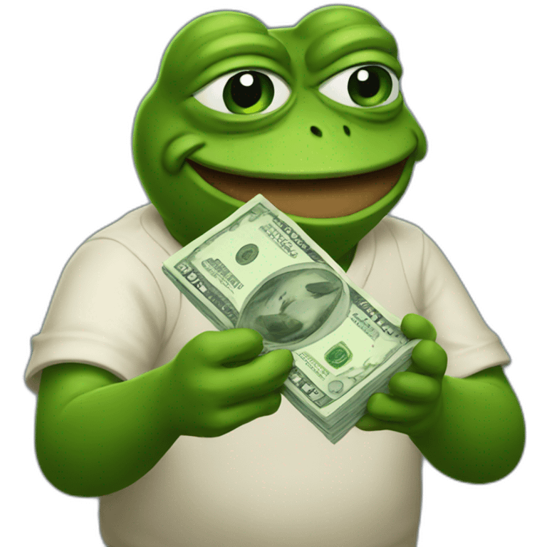 pepe lending money emoji