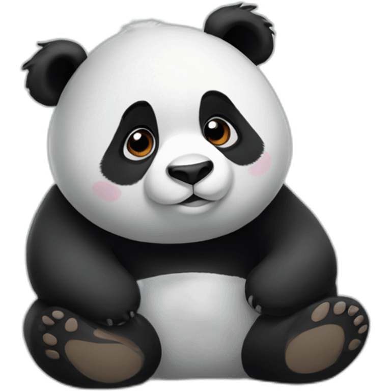 Panda amoureuse emoji