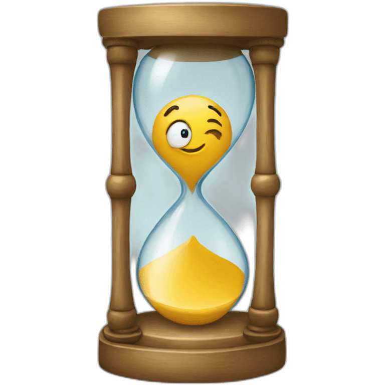 emoji waiting hourglass emoji