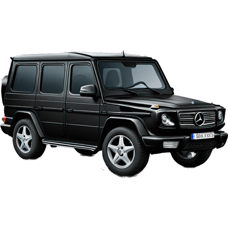 car Mercedes Gelendwagen black emoji