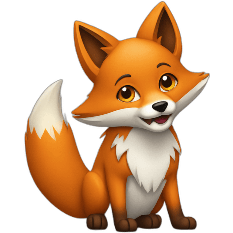 fox broken into pieces emoji