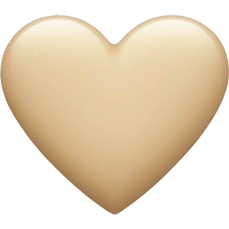 Beige heart emoji