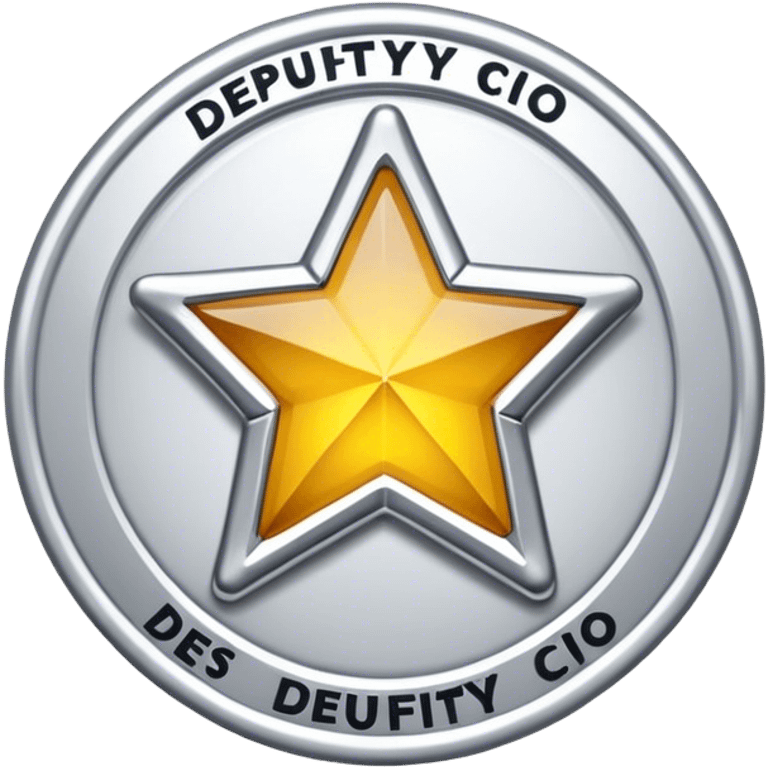 Badge that reads “Deputy CIO” emoji