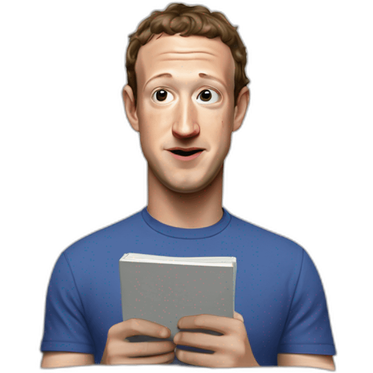 mark zuckerberg breaking a notebook emoji