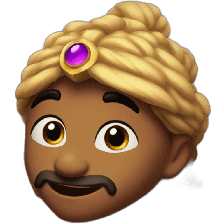 Genie from Aladdin in the cave of wonders emoji