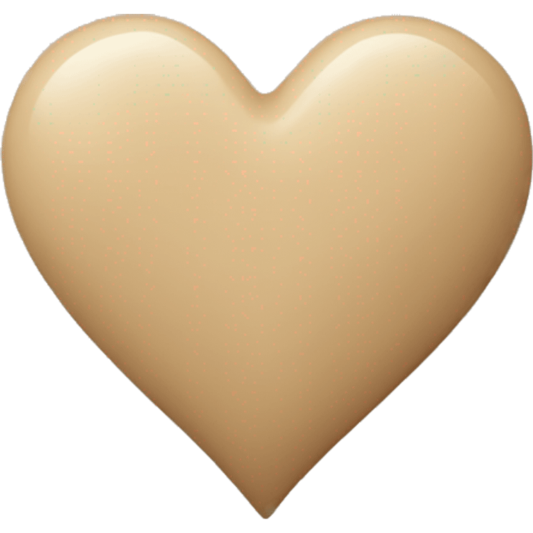 Beige heart emoji