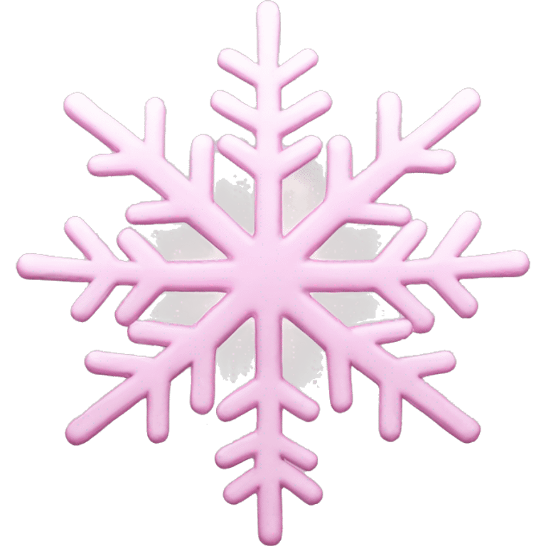 pastel pink snowflake  emoji