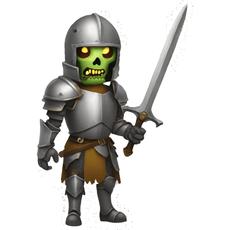 zombie knight full length emoji