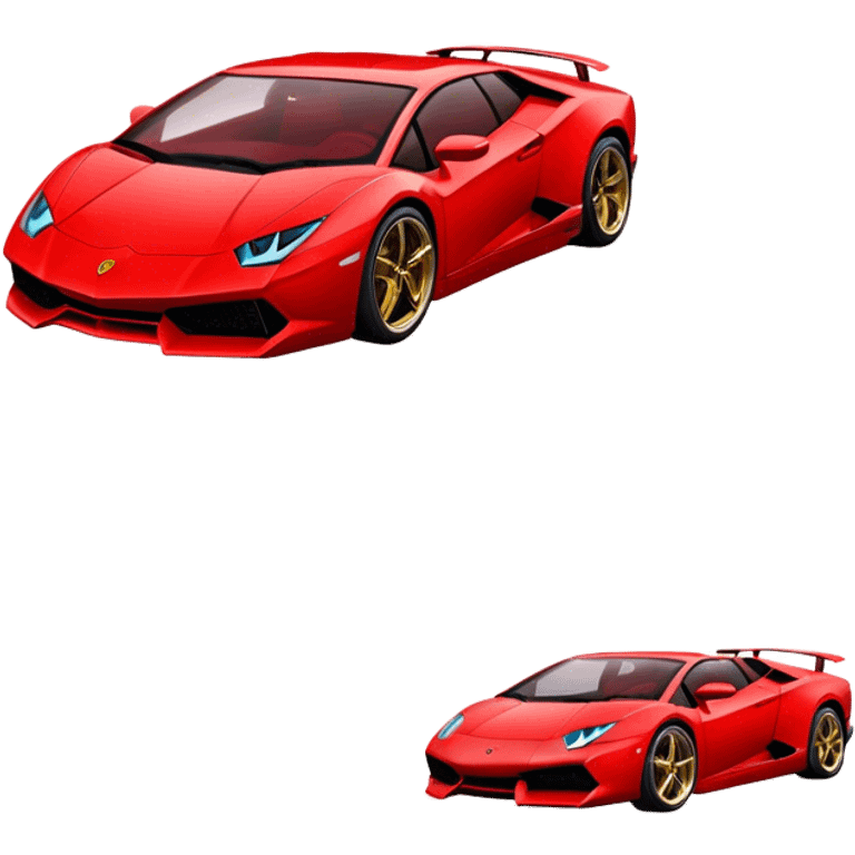 red lamborgini  emoji