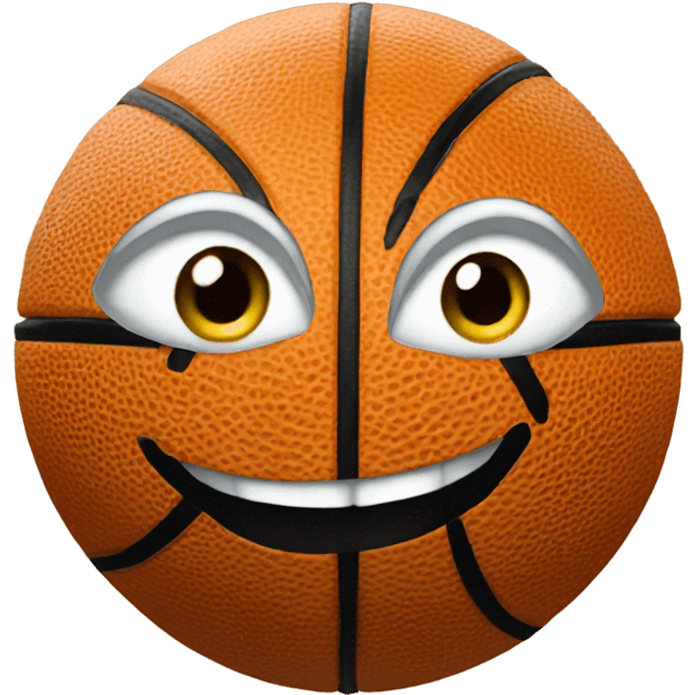 Basketball  with eyes emoji