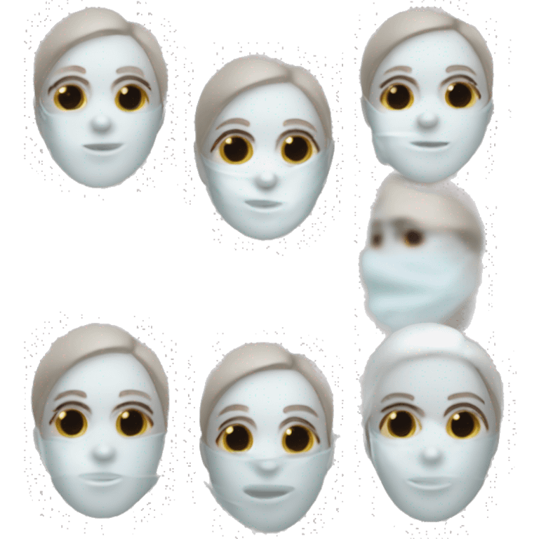 Skincare facemask sheet  emoji