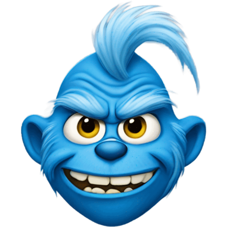 blue grinch emoji