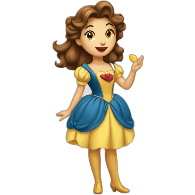 belle blowing a flying kiss emoji