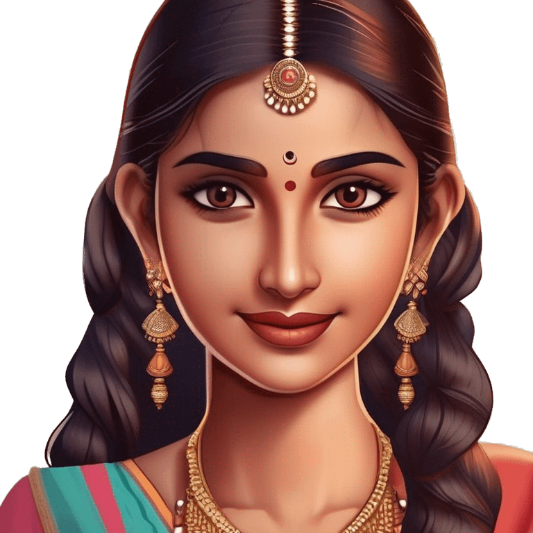 indian girl  emoji