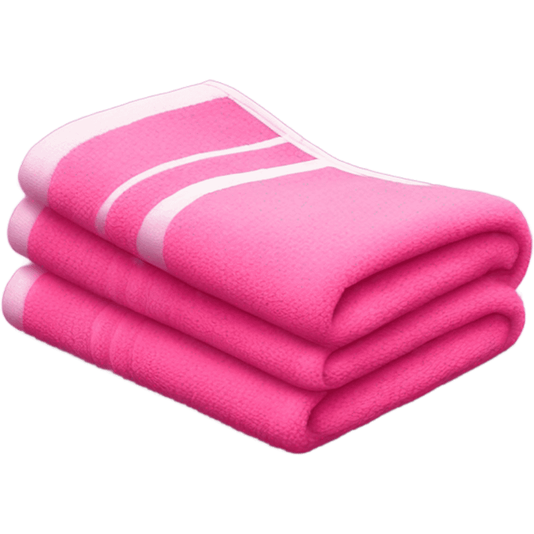 Pink towel  emoji