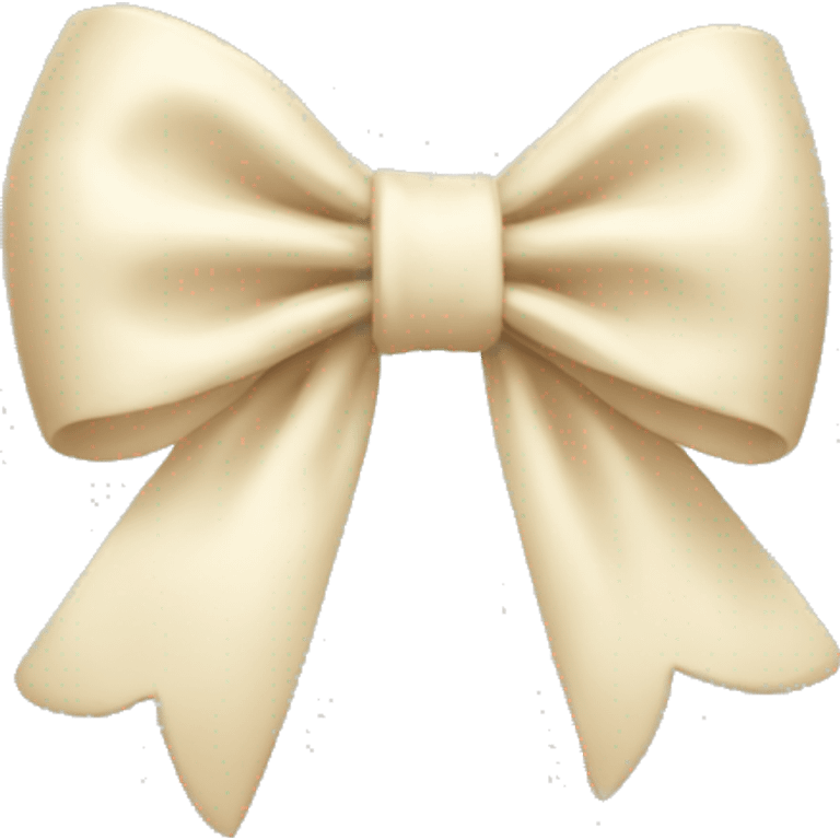 Cream bow  emoji