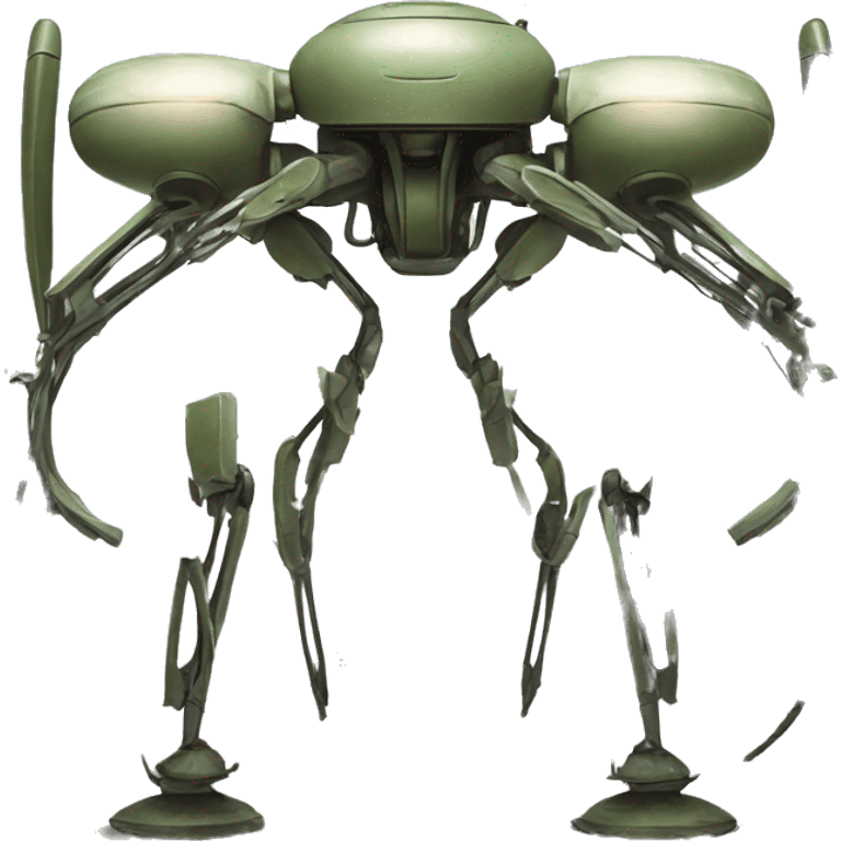 fighting machine from the war of the worlds written by Herbert Wells but make it symmetrical emoji