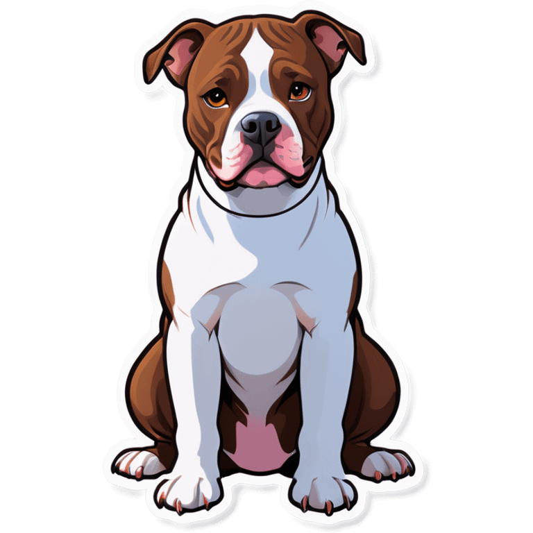 Princess Leia brown pitbull  emoji