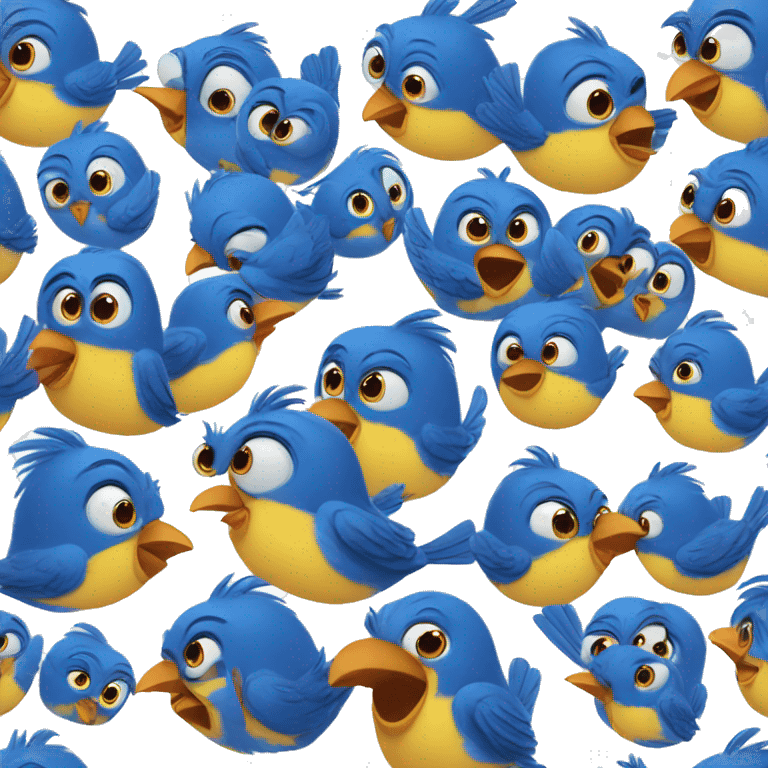 pixar blue birds emoji