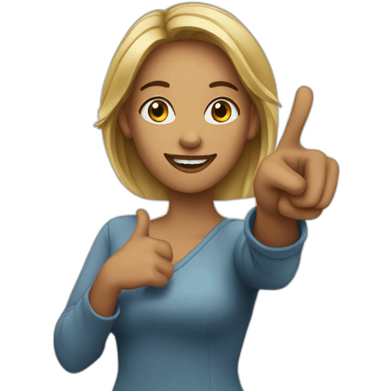 Woman Pointing at you emoji