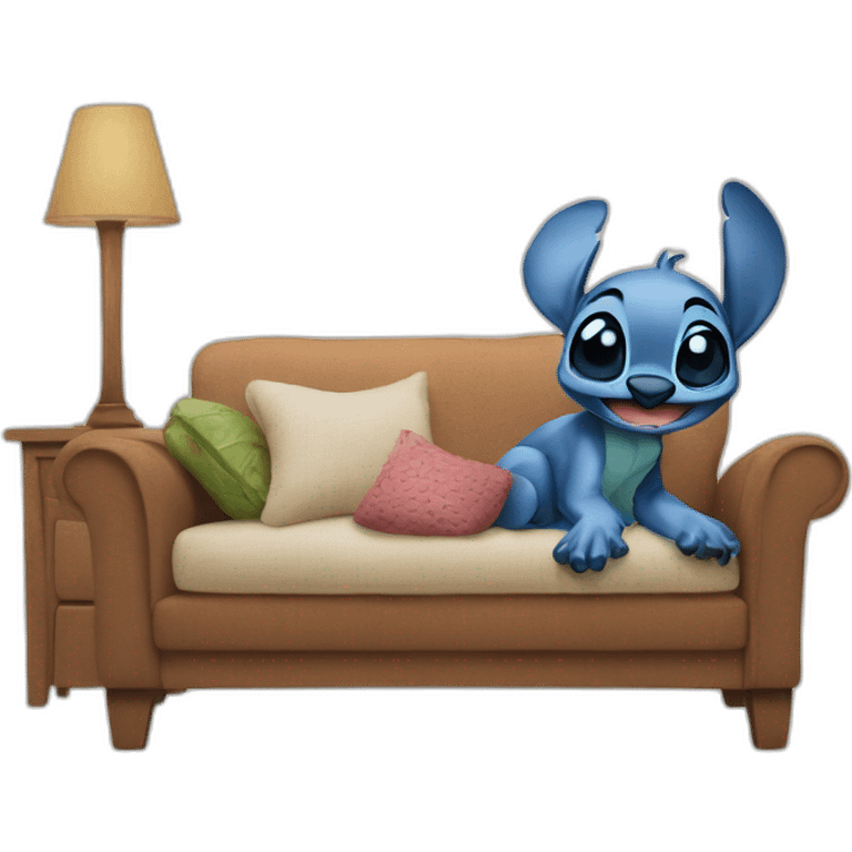 Stich living common life emoji