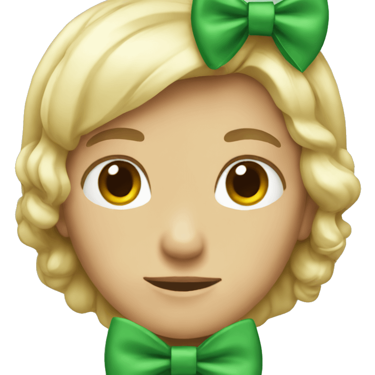 green bow emoji