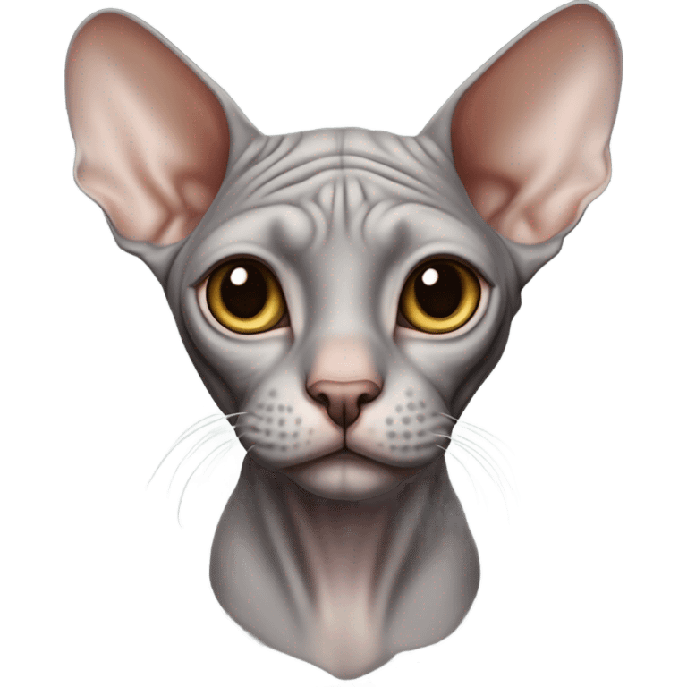 Grey Sphynx emoji