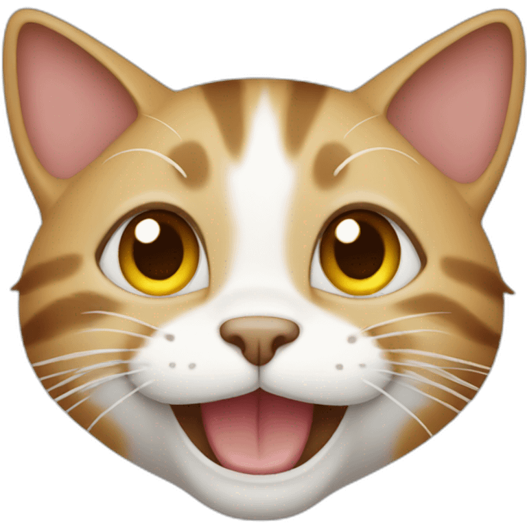 Happy cat emoji