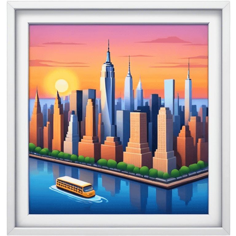 new york city sunset  emoji