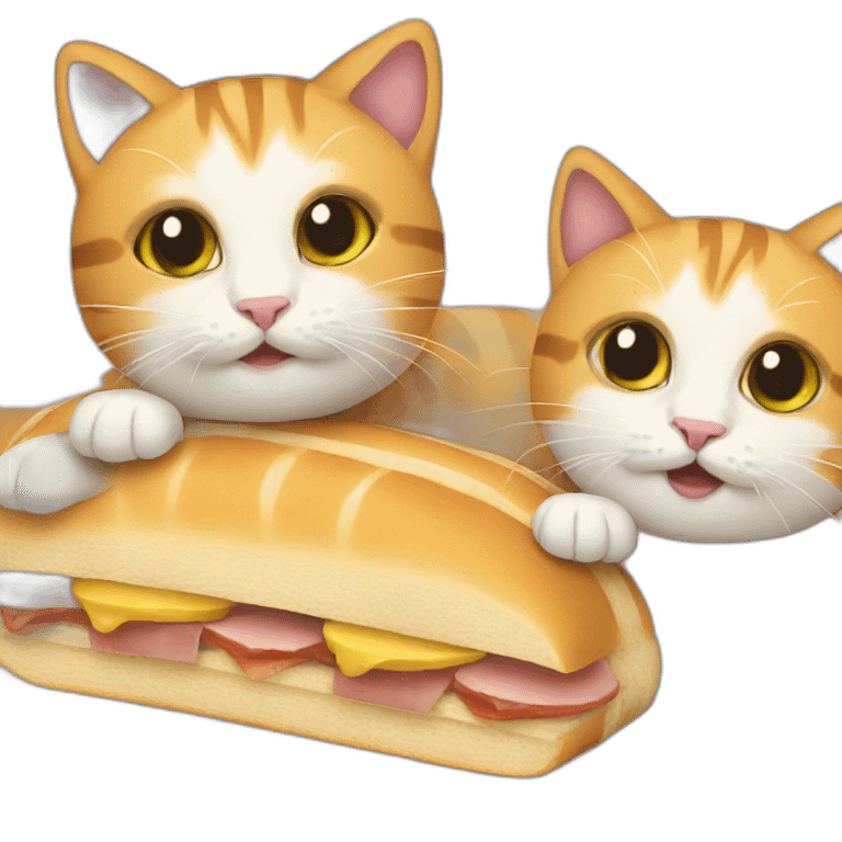 Cat sandwich emoji