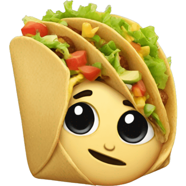 Eating tacos emoji