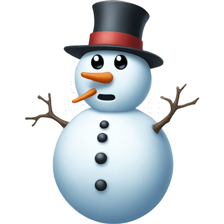 Weird snowman emoji